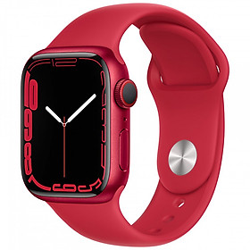 Đồng Hồ Thông Minh Apple Watch Series 7 GPS + Cellular (4G) Aluminum Case With Sport Band (Viền Nhôm & Dây Cao Su) - Hàng Chính Hãng