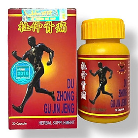 Viên uống Du Zhong Gu Jin Jeng hỗ trợ đau nhức xương khớp, đau mỏi cổ vai gáy, tê bại tứ chi, đi lại khó khăn - Xuất xứ Đài Loan - Mã số 1525
