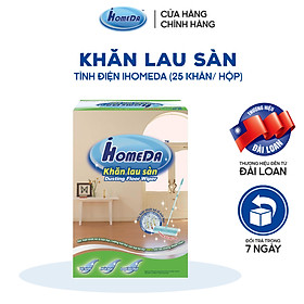 Mua Khăn lau sàn hút bụi tĩnh điện Ihomeda ( 25 khăn/ hộp) - iHomeda static dusting floor dry wipes ( 25 sheets/ box)