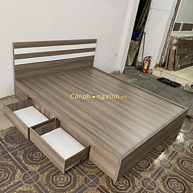 Mua  Freeship HCM  Giường ngủ gỗ cn MDF 2 hộc kéo CPX-G26