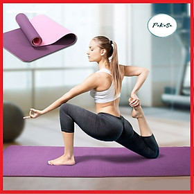 Thảm Tập Yoga Chất Liệu TPE 2 Lớp PaKaSa Dày 6 mm - Thảm Tập Gym , YoGa Chuyên Nghiệp - Hàng Cao Cấp - Chính Hãng