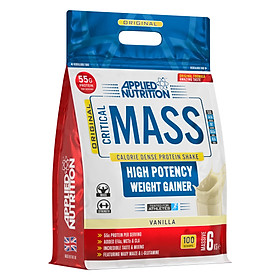 Original Critical Mass Sữa Tăng Cân Nhanh Cho người Gầy 6kg (25 Lần Dùng) Applied Nutrition