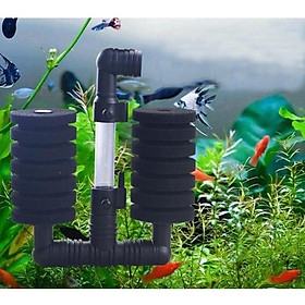Air Pump Double Sponge Filter for Aquarium Tank, Tank Size 52 Gallon