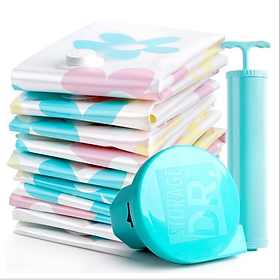 Mua Bộ 5 túi hút chân không Dr.Storage size lớn 100x70cm kèm 1 bơm máy + 1 bơm tay