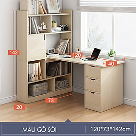 Mua BÀN LÀM VIỆC KÈM GIÁ SÁCH ĐA NĂNG