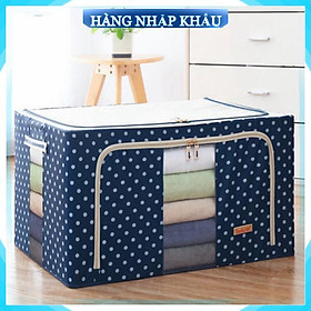 Mua Size lớn Hộp đựng quần áo chăn màn thông minh túi bằng vải khung thép kim loại gấp xếp gọn