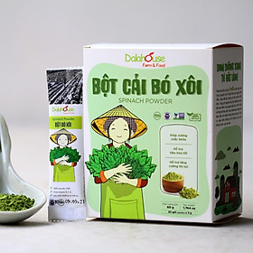 Bột cải bó xôi hữu cơ Dalahouse 60gr nguyên chất sấy lạnh