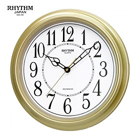 Đồng hồ treo tường Nhật Bản Rhythm CMH726NR18 Kt 36.0 x 5.6cm, 955g Vỏ nhựa. Dùng Pin.