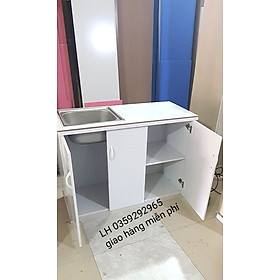Mua Tủ bếp mini nhựa đài Loan ốp mặt gạch sẵn bồn rửa