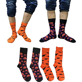 2 Pairs Halloween Socks Costume Party Stage Perform Cosplay Ankle Cotton Socks