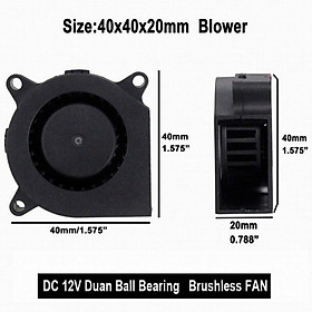 Gdstime 401 40mm x 1mm Small Fan Dual Ball Bearing 3D Printer High Speed DC Cooling Blower Fan 11V