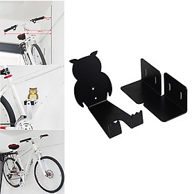 Giá Đỡ Ngang Treo Xe Đạp OWL-01 Ghép Nằm Ngang Lên Vách Tường Hình Cú Mèo Chịu Tải 20 kg Thép Hợp Kim Tiết Kiệm Không Gian Mai Lee - Đen