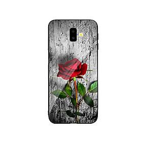 Ốp Lưng Kính Cường Lực cho điện thoại Samsung Galaxy J6 Plus - Rose 09