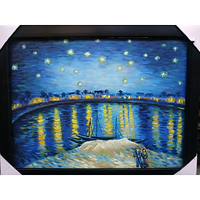 Mua Sao Đêm - Tranh Sơn Dầu Vẽ Tay 30x40cm