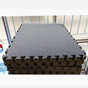 Mua 15 tấm xốp ghép  mặt thảm nỉ kích thước 40cm x 40cm x 0 6cm/tấm màu xám