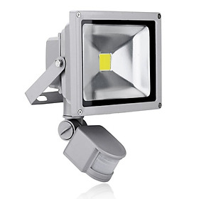Mua Đèn pha led cảm ứng chống trộm 10W (xám)