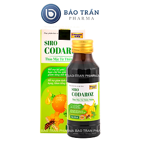 Siro codaroz thảo mộc giúp bổ phế, giảm ho đờm, đau rát cổ họng - chai 100ml