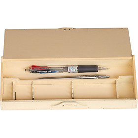Hộp Viết Gỗ HV04 - Trắng Kem