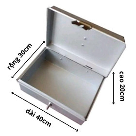 Mua Thùng tôn  rương tôn đựng đồ  quần áo  kích thước 40x30x20cm tạng kèm ổ khóa