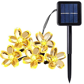 Mua Dây đèn LED trang trí hình hoa anh đào 5M 40 bóng  màu vàng nắng  sử dụng Năng lượng Mặt trời