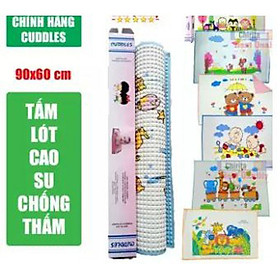 Tấm lót cao su Chống Thấm Cuddles cho bé hàng Malaysia - Giao Mẫu Ngẫu Nhiên