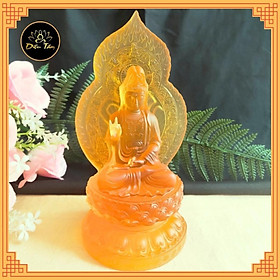 Tượng phật quan âm lưu ly tượng Quan Âm bồ tát cao 18cm trang trí ô tô đồ thờ cúng phong thủy shop Diệu Tâm