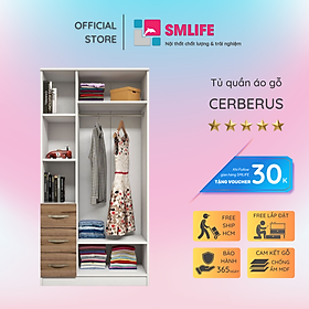Mua Tủ áo gỗ MDF kết cấu chắc chắn phủ melamine SMLIFE Cerberus
