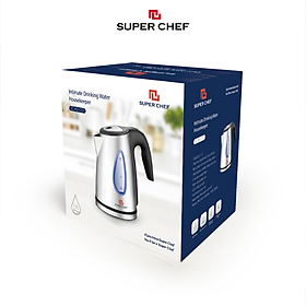 Mua Bình Đun Siêu Tốc Inox 1.7 Lít Chính Hãng Super Chef Đun Nhanh  Inox Cao Cấp  An Toàn Sức Khỏe  Nhiều Tính Năng An Toàn Siêu Tiện Lợi
