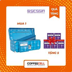 Cà Phê Latte Với Nhân Sâm Trắng Thượng Hạng COFFEECELL (20 gói x 15g) - Hương vị thơm nồng, Lớp bọt sữa mịn, Sức mạnh tự nhiên của nhân sâm - Hàng Chính Hãng