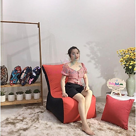 Mua ghế xốp sofa đỏ đen kaki  có xốp  size 60x70x70cm