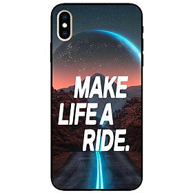 Ốp lưng cho IPhone X - Xs - Xs Max - Xr - 11 - 11 Pro Max - Make Life Trăng Xanh - Hàng Chính Hãng