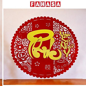 Miếng Dán Chữ Phúc Trang Trí Tết 50 cm