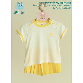 Set Bộ cộc tay quần váy xếp ly bé gái 2021 - siêu xinh xắn
