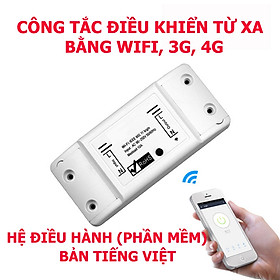 Hình ảnh Công tắc wifi sử dụng phần mềm  Smart life điều khiển thiết bị điện từ xa qua điện thoại qua mạng internet wifi, 3g, 4g