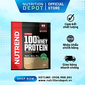 Sữa tăng cơ cho người tập gym (400g) – Nutrend 100% Whey Protein (Whey Protein Blend) - Nutrition Depot Vietnam