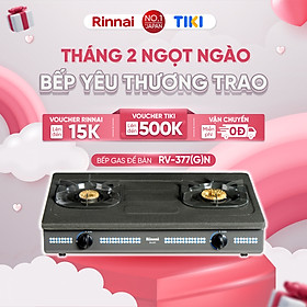 Mua Bếp gas dương Rinnai RV-377(G)N mặt bếp men và kiềng bếp men - Hàng chính hãng.