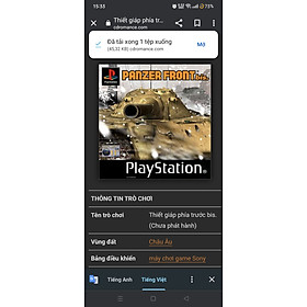 Mua Game ps1 bắn tank panzer front