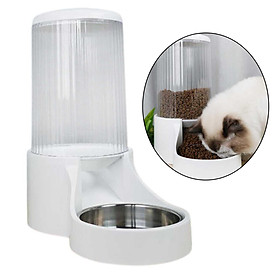 Automatic Feeder Small/Medium/Large Pets Automatic Food Feeder Waterer 2.7L, Travel Supply Feeder and Water Dispenser for Dog Cat Pet Small Animals