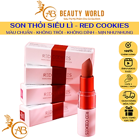 Hình ảnh Son Lì RED COOKIES - Chuẩn Màu - Siêu Lì - Mịn Như Nhung - Bờ Môi Siêu Hot - Hấp Dẫn - Cá Tính