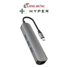 Cổng chuyển đổi HyperDrive 6-in-1 USB-C Hub HD233B - Hàng chính hãng