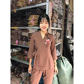 Đồ Lam Đi Chùa# Xéo Nơ Vẽ # Quần Áo Nữ # Đồ Bộ