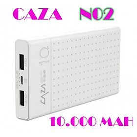 Pin sạc dự phòng NO2 - 10.000 mAH có 2 cổng sạc USB - 1 cổng Micro sạc được nhiều lần , hạn chế va đập , thiết kế nhỏ gọn tiện mang theo