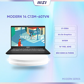 MSI Laptop Modern 14 C13M-607VN|Intel i7-1335U|Iris Xe |Ram 16GB|512GB SSD|14