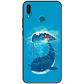 Ốp lưng dành cho Huawei Y9 2019 mẫu Ván Cá Voi