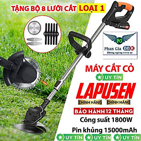 Mua Máy Cắt Cỏ  Tỉa Cành Cầm Tay LAPUSEN Pin Khủng 15000mah  Động Cơ Mạnh 1800W
