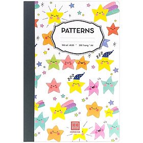 Nơi bán Sổ Ghi Chép Patterns 200 Trang A4 4530 - Mẫu 3 - Màu Trắng - Giá Từ -1đ