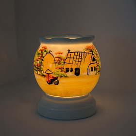 Mua  SIZE LỚN - GIÁ KHO  Đèn xông tinh dầu gốm sứ thấu quang thương hiệu HEIWA kích thước 13x14cm