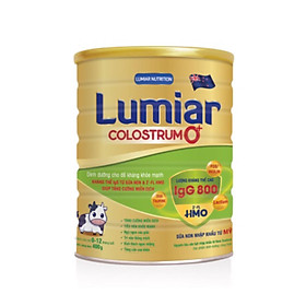 Sữa bột Lumiar Colostrum 0+ 400g - Dinh dưỡng cho đề kháng khỏe mạnh, kháng thể IgG từ sữa non & 2′-FL HMO giúp tăng cường miễn dịch.