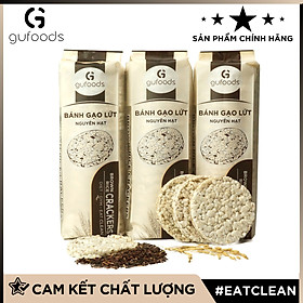 Bánh gạo lứt ăn kiêng, tập gym GUfoods (510g, bao bì mới, tổng cộng 54 bánh)