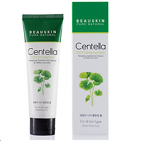 Sữa rửa mặt hỗ trợ trị mụn hỗ trợ trị thâm chiết xuất rau má Beauskin Hàn quốc (120ml)